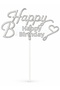 Happy Birthday Cake Decoration Plexiglass – Happy Birthday Cake Topper - 2
