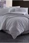Gofre 100% Cotton Single Duvet Cover Set Gray |   Without Sheets