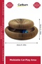 Crinkle Paper with Bells Bulk Corrugated Paper Durable Strong Exercise Bed Shapeable Cat Playground - 3