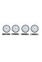 Roma Navy Blue 36 cm 4-Piece World Clock Set with Table Lwlhm-Ytrs345 - 3
