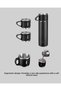 Stainless Steel Thermos and Double Cup Set - 500ml Keeps Hot/Cold for 6-12 Hours - 2