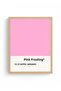 Natural Wood Framed Retro Painting - Pink Tones |   Huhu2085 - Single Table Natural Wood Frame - 2
