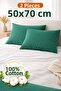 100% Cotton Flannel Pillowcases, Set of 2, 50X70 cm - 2