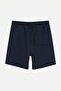 Navy Blue Regular Fit Piece Stitched Knitted Shorts & Bermuda Tmnss26Sr00020 - 7