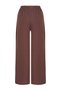 Brown Woven Muslin Normal Waist 100% Cotton Beach Pants Tbess26Pl00005 - 6