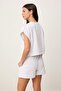 Gri Melanj Regular/Normal Kalıp Kolsuz Kalın Örme Bluz TWOSS26BZ00836 - 4