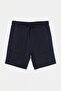Navy Blue Regular Fit Piece Stitched Knitted Shorts & Bermuda Tmnss26Sr00020 - 5