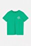 Green Back Printed Relaxed Fit Knitted Oversize T-Shirt Tbbss25Bf00059 - 4