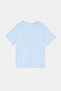 Mavi Pizza Baskılı Loose Fit Örme Büyük Beden T-shirt TBBSS26BF00055 - 6