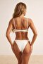Ecru Strapless Covered Bikini Top with Cast Accessories Tbess26Bu00004 - 4