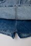 Limited Edition Mavi Trok Detaylı Denim Şort Etek TWOSS26SR00060 - 7
