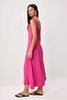 Fuchsia Gipeli Heart Collar Maxi Woven Dress Twoss26El00581 - 4