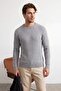 Siyah-Gri 2 li Slim Fit Dar Kalıp Triko Kazak TEDAW25KZ00055 - 5