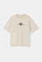 Beige Oversize/Wide Cut Printed 100% Cotton T-Shirt Tmnss26Ts00053 - 4