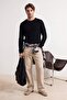 Siyah-Gri 2 li Slim Fit Dar Kalıp Triko Kazak TEDAW25KZ00055 - 4