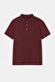Bordo Regular Polo Yaka At Nakışlı Polo Yaka T-shirt TMNSS25PO00017 - 4