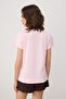 Pink Regular/Normal Fit Low Arm Short Sleeve Cotton Knitted t Shirt Twoss26Ts00278 - 4