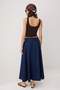 Lacivert Volanlı Maxi Denim Etek TWOSS26ET00202 - 5