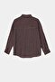 Brown-Blue Striped Comfortable Fit Shirt Tdrss26Go00080 - 2