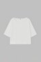 Ekru Relaxed Kayık Yaka Yarasa Kol Truvakar Crop Soft Touch Örme Büyük Beden Bluz TBBSS26AF00168 - 7