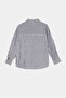 Blue-Brown Striped Comfortable Fit Shirt Tdrss26Go00080 - 2