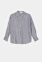 Blue-Brown Striped Comfortable Fit Shirt Tdrss26Go00080