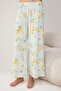 Açık Mavi %100 Pamuklu Çiçekli Örme Pijama Takımı THMSS25PT00061 - 3