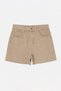Beige Vintage Washed High Waist City Boy Denim Shorts Twoss26Sr00068 - 5
