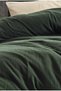 Double Green Muslin Duvet Cover Set without Bed Sheet - 4