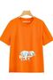 Printed Loose Fit Maternity T-Shirt