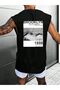 Brooklyn Printed Oversize Unisex Sleeveless T-Shirt