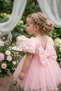 Baby Girl Rose Tutu Dress Pink Ecru Princess Model 9-24 Months Birthday Special Occasion Dress