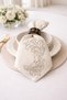 Set of 6 Gold Baroque Stone Embroidered K Linen Napkins – 34X34 cm Event and Engagement Table Napkin Set - 5