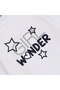 Girl's Long Sleeve Thin T-Shirt - Skirt Bottom - Top Set - 21956 - White - Navy Blue - 3