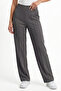 High Waist Palazzo Trousers Wide Leg - Anthracite