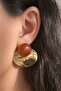 Women's Minimal Stone Metal Elegant Earrings - 2