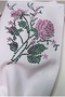 Vintage Rose Patterned Crystal Stone White Napkin 34X34