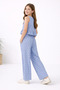 Girl's Denim Fabric 2-Piece Set (Ages 9-15) - 3