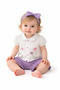 Baby Girl Short Sleeve Floral Top and Shorts Set 100% Cotton