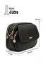 JN-43 WOMEN'S BOUGHT BAG HANDBAGS SLEEVE BAG SHOULDER BAG BLACK - 7