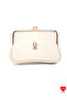 Velora Multi-Compartment Cream Soft Leather Clip-On Scholarship Women's Wallet
