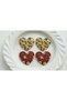 Hairless Baby Hair Clip Set of 4 with Heart Figure