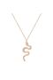 Blaze Women's Gold Snake Figured Necklace - 2