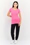 Women Sportswear Fit Brand Logo Training T-Shirt, Dark Pink - 4