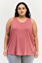 Women Plus Size Sleeveless Training Tank Top, Mauve