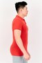 Men Slim Fit Embroidered Logo Short Sleeves Outdoor Polo Shirt, Red - 3