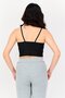 Women Sportswear Fit Sleeveless Training Cropped Top, Black - 3