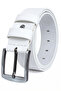 Men's 100% Genuine Buffalo Leather Men's Jeans Belt 4.5 cm White