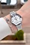 Silver Color Guaranteed Cutting Glass Women's Wristwatch - 3
