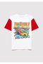 Hot Wheels Printed Ecru T-Shirt Loose Fit / Loose Relaxed Cut 6610304-70057 - 2